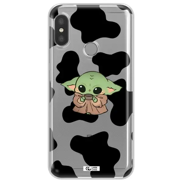 a cartoon of a baby yoda Xiaomi Redmi 6 Pro Clear TPU Case