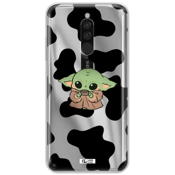 A Cartoon Of A Baby Yoda Xiaomi Redmi 8 Clear Tpu Case