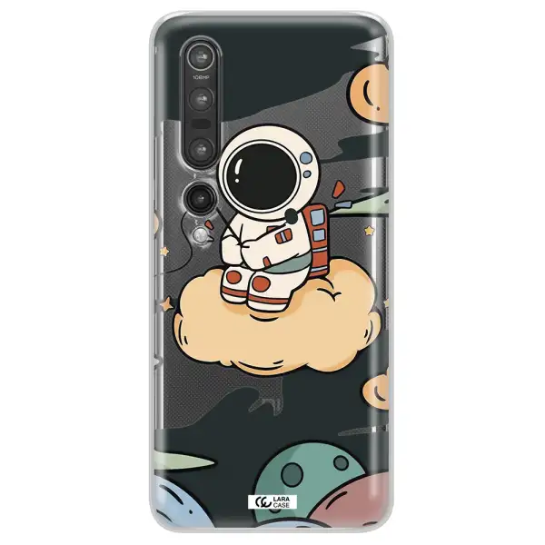 a cartoon astronaut sitting on a cloud Xiaomi Mi 10 Pro Clear TPU Case