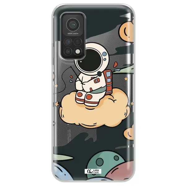 a cartoon astronaut sitting on a cloud Xiaomi Mi 10T Clear TPU Case