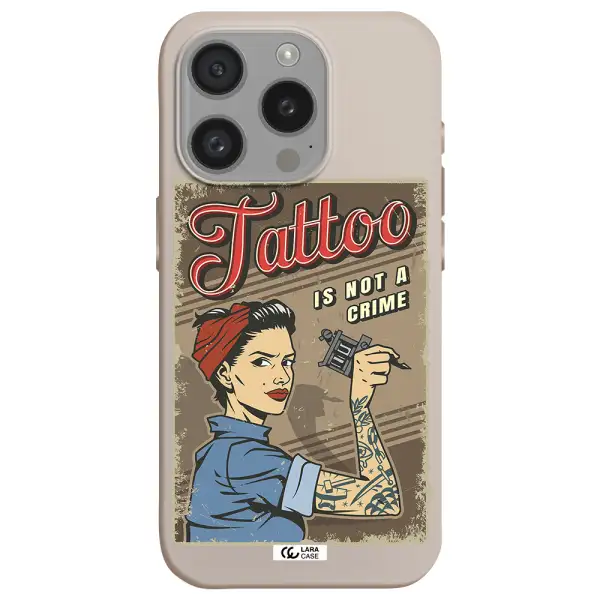 A Woman With Tattoo On Her Arm Apple Iphone 15 Pro Silicone Stone Case