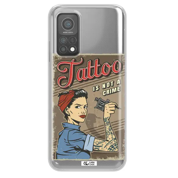 a woman with tattoo on her arm Xiaomi Mi 10 T Pro Clear TPU Case