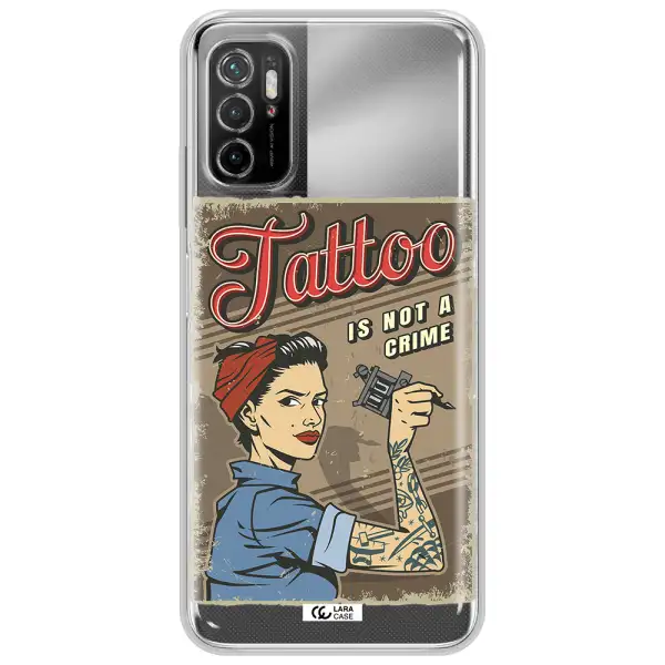 A Woman With Tattoo On Her Arm Xiaomi Poco M4 Pro 5G Clear Tpu Case