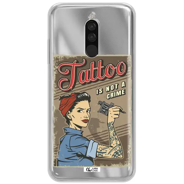 A Woman With Tattoo On Her Arm Xiaomi Redmi 8 Clear Tpu Case