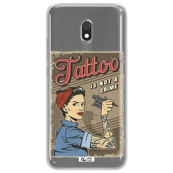 a woman with tattoo on her arm Xiaomi Redmi 8A Clear TPU Case