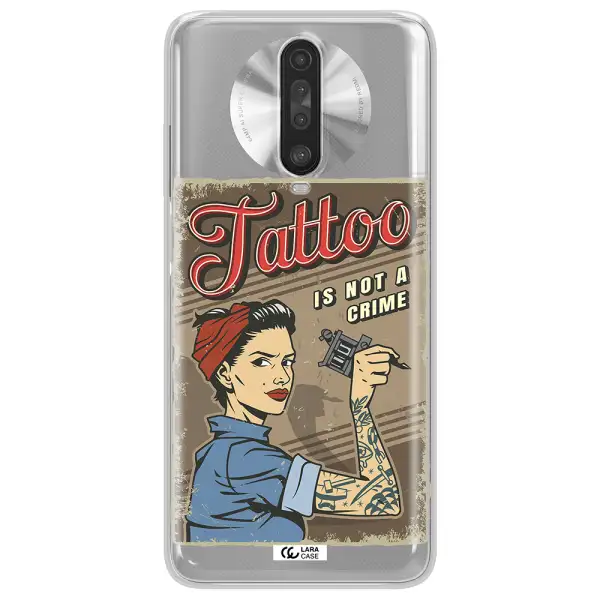 a woman with tattoo on her arm Xiaomi Redmi K30 Clear TPU Case