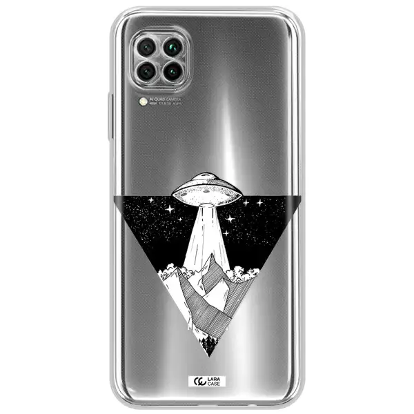 A Triangle With A Ufo In The Sky Huawei Nova 7I Clear Tpu Case