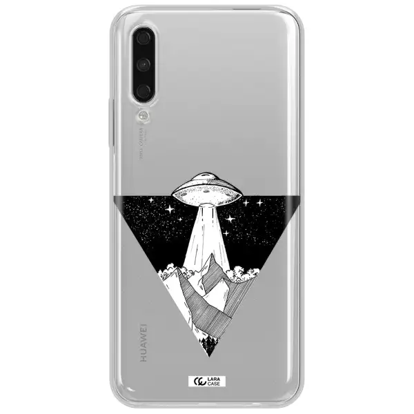 A Triangle With A Ufo In The Sky Huawei Y9S Clear Tpu Case