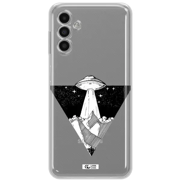 A Triangle With A Ufo In The Sky Samsung A13 5G Clear Tpu Case
