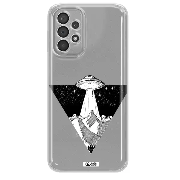 A Triangle With A Ufo In The Sky Samsung A23 5G Clear Tpu Case