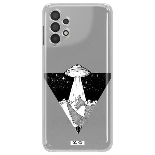 A Triangle With A Ufo In The Sky Samsung A32 4G Clear Tpu Case