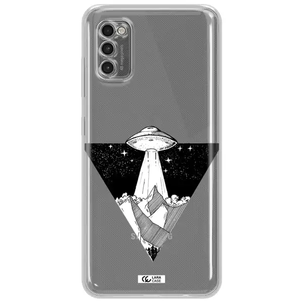 A Triangle With A Ufo In The Sky Samsung A41 Clear Tpu Case