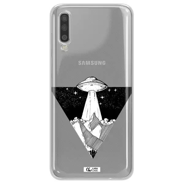 A Triangle With A Ufo In The Sky Samsung A70S Clear Tpu Case