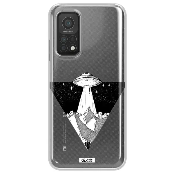 a triangle with a ufo in the sky Xiaomi Mi 10T Clear TPU Case