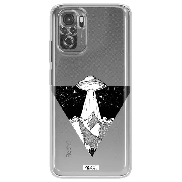A Triangle With A Ufo In The Sky Xiaomi Redmi Note 10S Clear Tpu Case