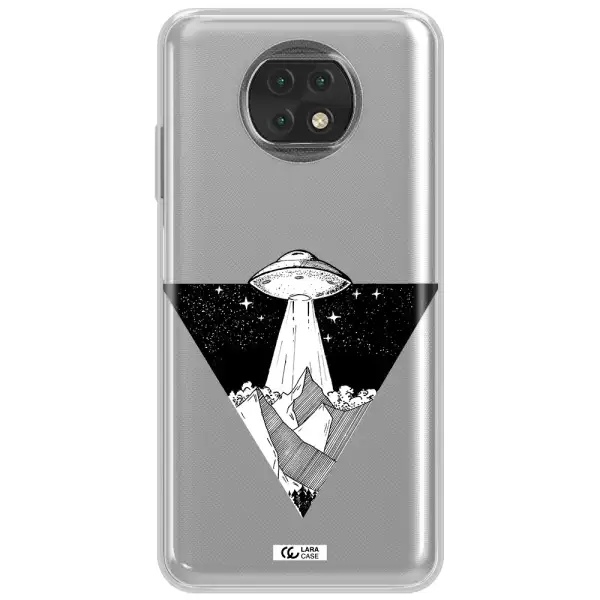 A Triangle With A Ufo In The Sky Xiaomi Redmi Note 9T Clear Tpu Case