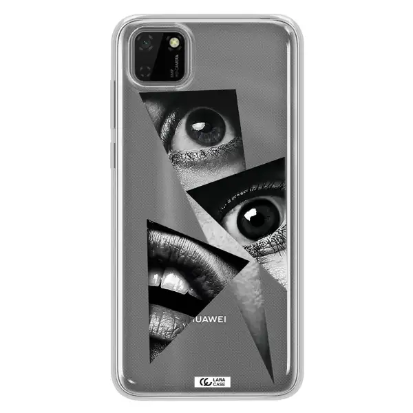 a close-up of a woman's eyes and lips Huawei Honor 9S Clear TPU Case