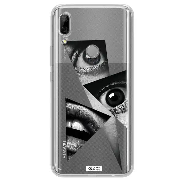 a close-up of a woman's eyes and lips Huawei P Smart Z Clear TPU Case