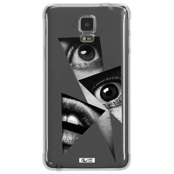 a close-up of a woman's eyes and lips Samsung Note 4 Clear TPU Case
