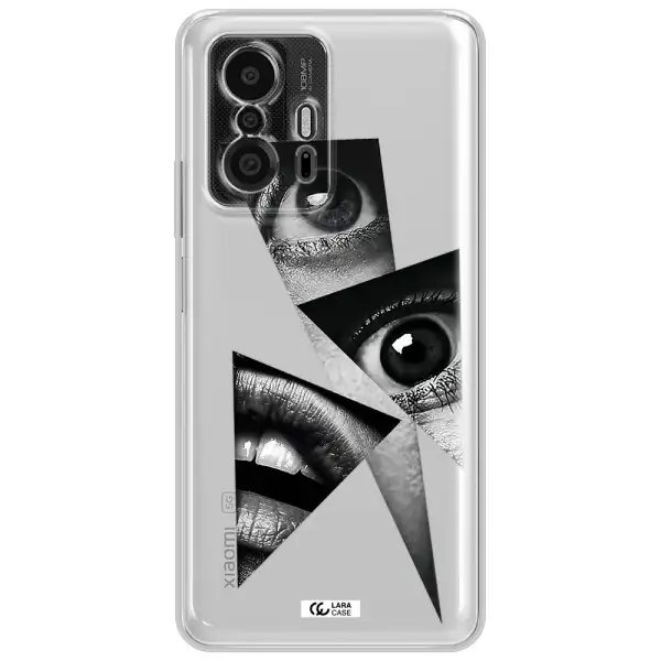 A Close-Up Of A Woman's Eyes And Lips Xiaomi 11T Pro Clear Tpu Case
