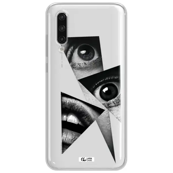 A Close-Up Of A Woman's Eyes And Lips Xiaomi Mi 9 Lite Clear Tpu Case