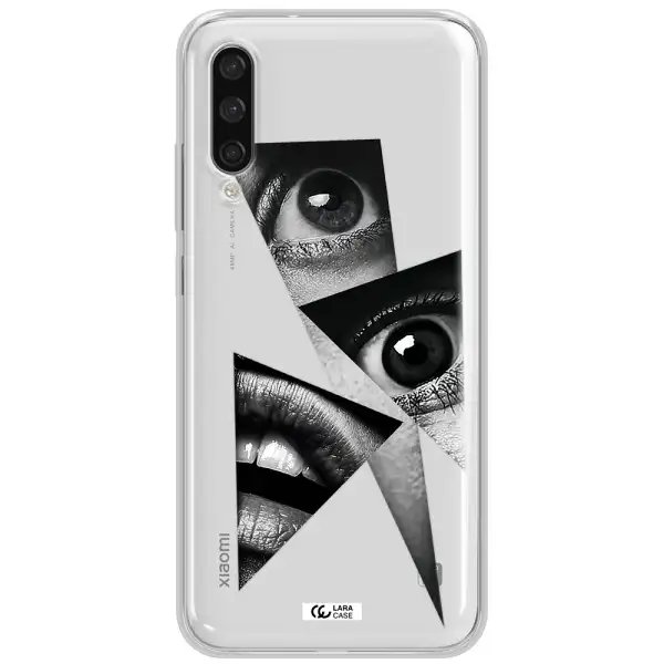 A Close-Up Of A Woman's Eyes And Lips Xiaomi Mi A3 Clear Tpu Case