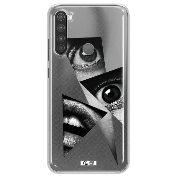 a close-up of a woman's eyes and lips Xiaomi Note 8 Clear TPU Case