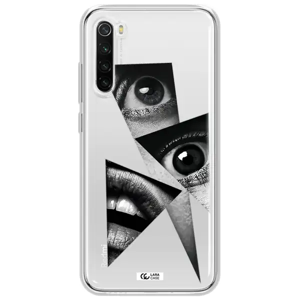 A Close-Up Of A Woman's Eyes And Lips Xiaomi Redmi Note 8T Clear Tpu Case