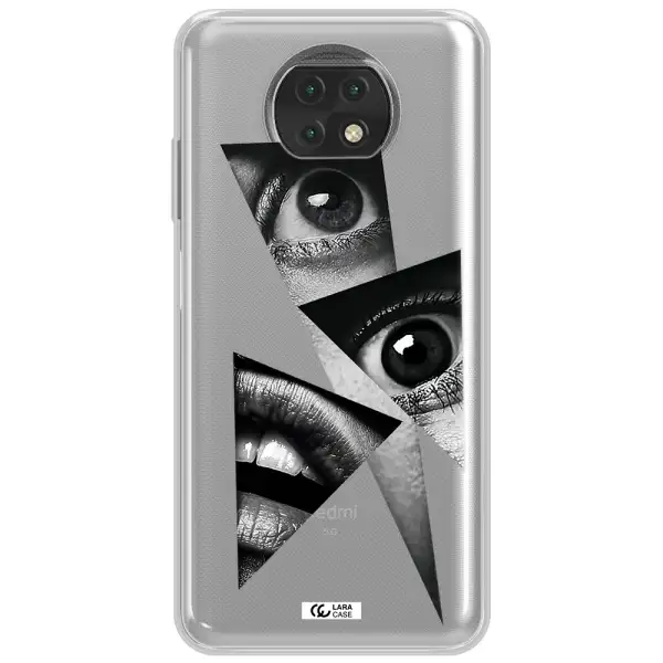 A Close-Up Of A Woman's Eyes And Lips Xiaomi Redmi Note 9T Clear Tpu Case