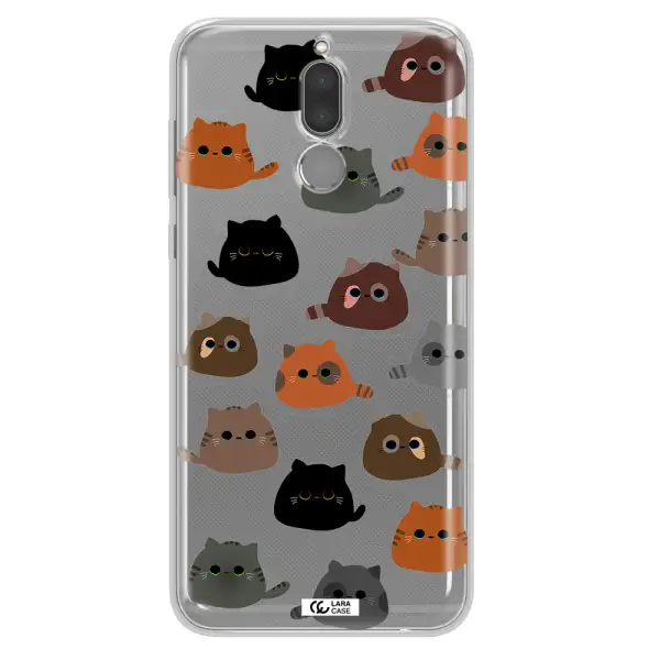 a group of cats with different colors Huawei Mate 10 Lite Clear TPU Case