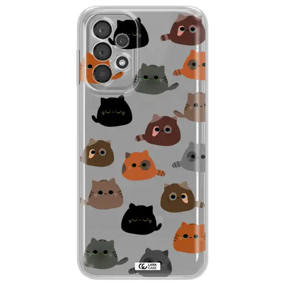 A Group Of Cats With Different Colors Samsung A23 5G Clear Tpu Case
