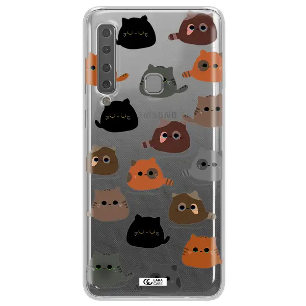 a group of cats with different colors Samsung A9 2018 Clear TPU Case