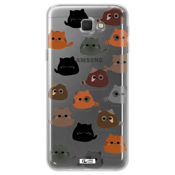 a group of cats with different colors Samsung J5 Prime Clear TPU Case