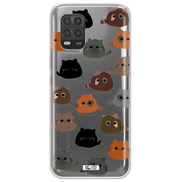 a group of cats with different colors Xiaomi Mi 10 Lite Clear TPU Case