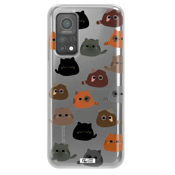 a group of cats with different colors Xiaomi Mi 10 T Pro Clear TPU Case