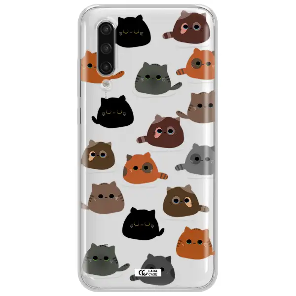 A Group Of Cats With Different Colors Xiaomi Mi 9 Lite Clear Tpu Case