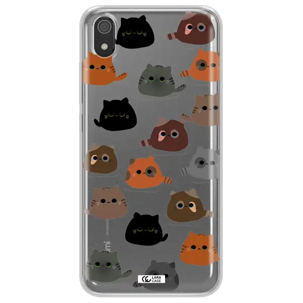 a group of cats with different colors Xiaomi Redmi 7A Clear TPU Case