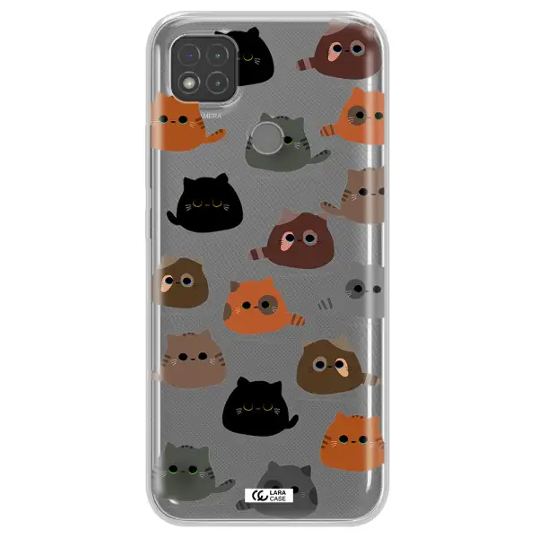 a group of cats with different colors Xiaomi Redmi 9C Clear TPU Case
