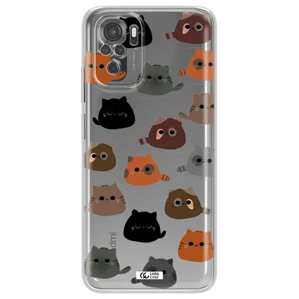 A Group Of Cats With Different Colors Xiaomi Redmi Note 10S Clear Tpu Case