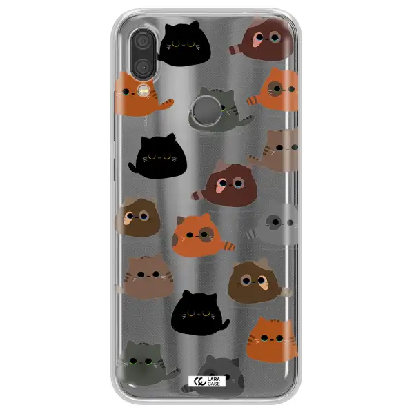 a group of cats with different colors Xiaomi Redmi Note 7 Clear TPU Case