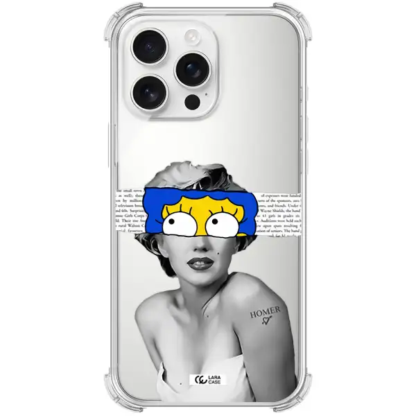 A Woman With A Cartoon On Her Head Apple Iphone 16 Pro Max Clear Pc Case