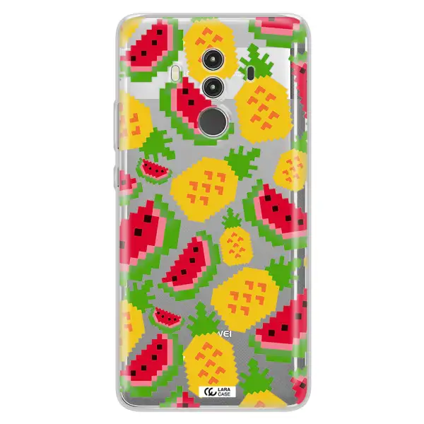 a pattern of watermelon and pineapples Huawei Mate 10 Clear TPU Case