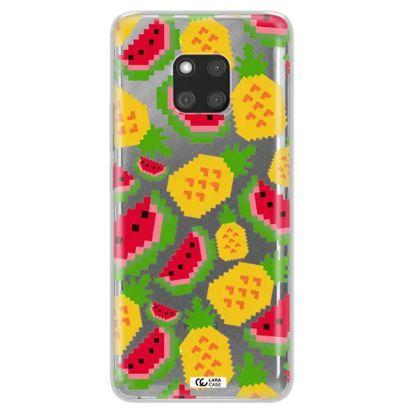 a pattern of watermelon and pineapples Huawei Mate 20 Pro Clear TPU Case