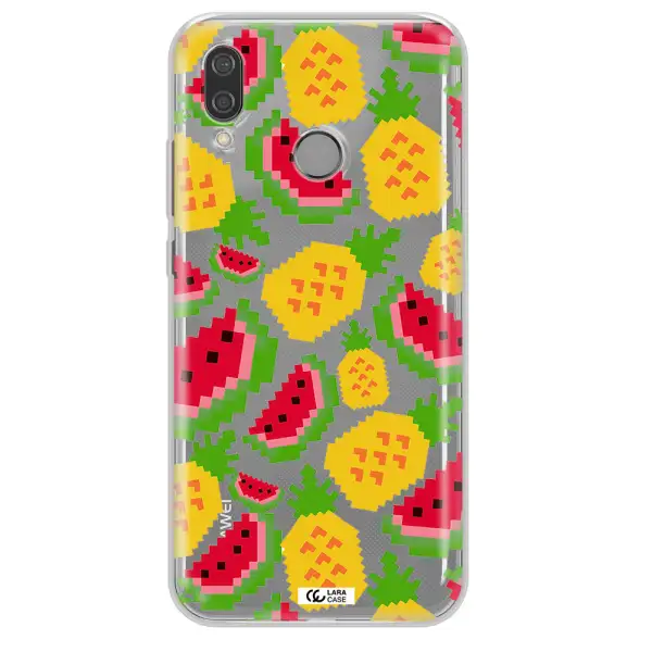 a pattern of watermelon and pineapples Huawei P20 Lite Clear TPU Case