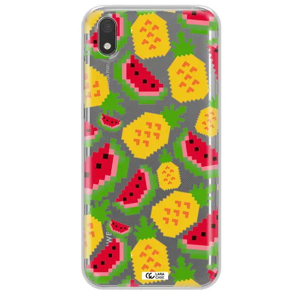 a pattern of watermelon and pineapples Huawei Y5 2019 Clear TPU Case