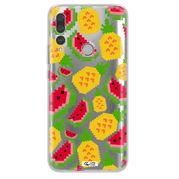 a pattern of watermelon and pineapples Huawei Y9 Prime 2019 Clear TPU Case