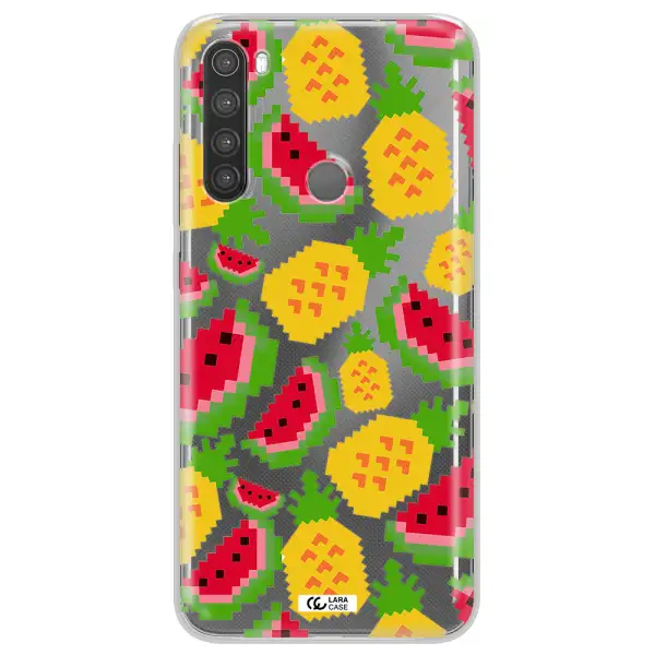a pattern of watermelon and pineapples Xiaomi Note 8 Clear TPU Case