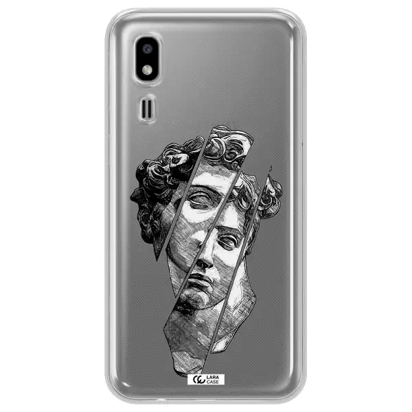 a drawing of a head of a man Samsung A2 Core Clear TPU Case