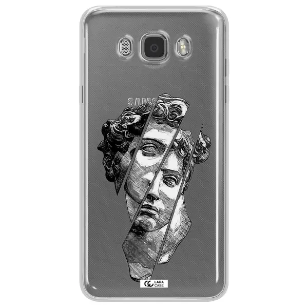 a drawing of a head of a man Samsung J7 2016 Clear TPU Case