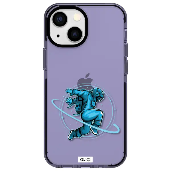 a cartoon of a man skating Apple iPhone 13 mini impact Lilac Case